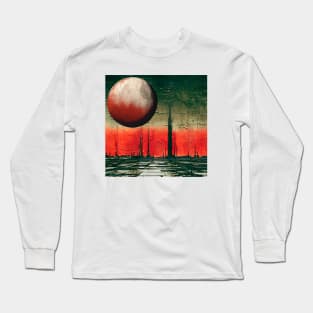 red moon #001 Long Sleeve T-Shirt